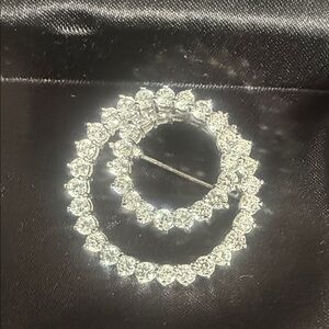 Elegant Silver Hoop pin